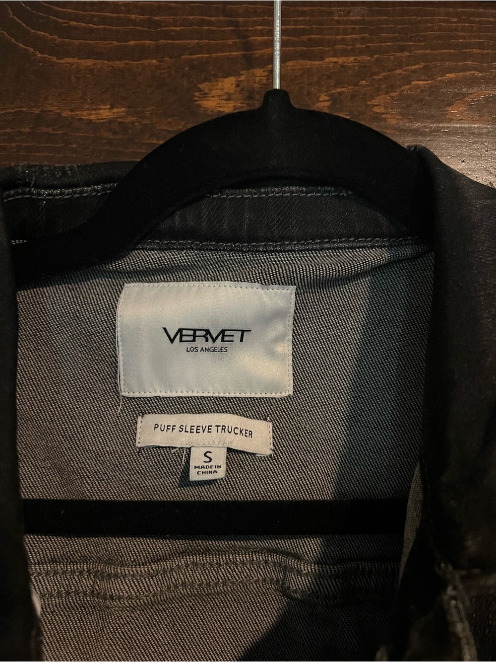 Vervet Black Washed Denim Jacket - Picture 3 of 3